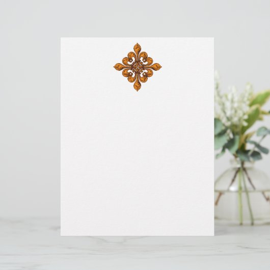 Halloween Fleur de lis (Staand voorkant)