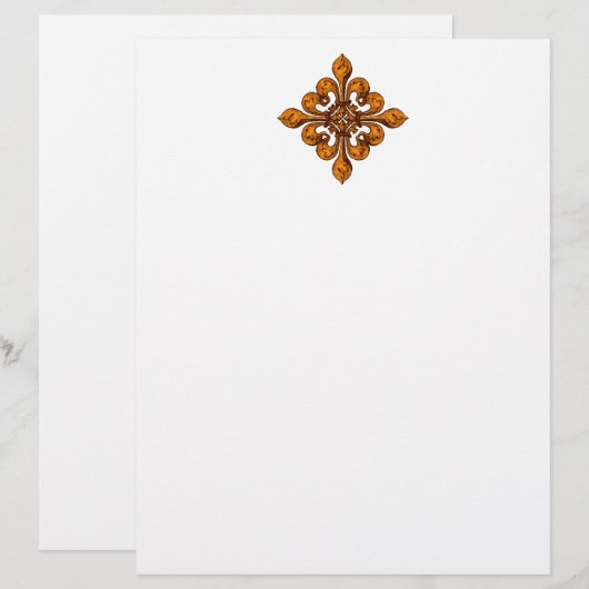 Halloween Fleur de lis (Voorkant / Achterkant)