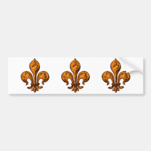 Halloween Fleur de lis Bumpersticker