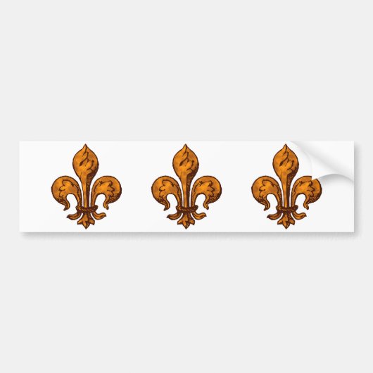 Halloween Fleur de lis Bumpersticker (Voorkant)