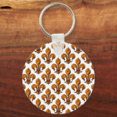 Halloween Fleur de lis Sleutelhanger (Voorkant)