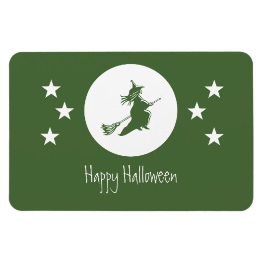 Halloween Flexi Magnet, groen Magneet (Horizontaal)