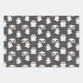 Halloween Floating Ghosts Inpakpapier Vel (Voorkant)