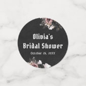 Halloween Floral Skull Bride or Die Vrijgezellenfe Confetti (Kleine voorkant)