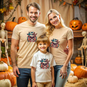 Halloween Floral Skull T-shirt