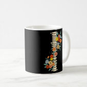 Halloween Floral Spine Groeit through it Wildbloem Koffiemok (Voorkant rechts)