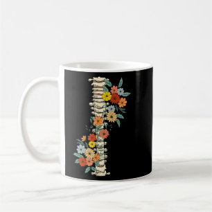 Halloween Floral Spine Groeit through it Wildbloem Koffiemok