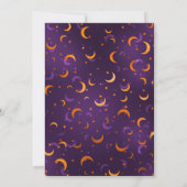 Halloween Floral Unicorn Face Birthday Kaart (Achterkant)