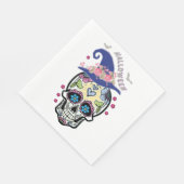 Halloween Flower Skull Servet (Hoek)