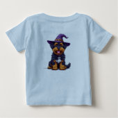 🎃 Halloween Fluffy Hond Baby T-shirt 🐶 (Achterkant)