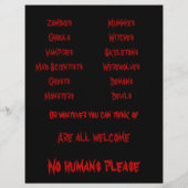 Halloween flyer (Achterkant)