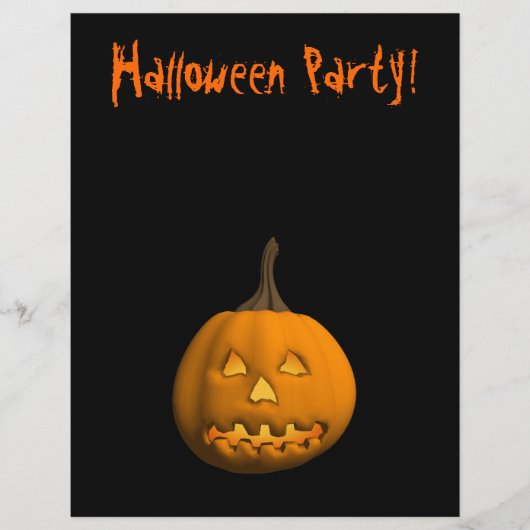 Halloween Flyer: Jack-o-Lantern Flyer (Voorkant)