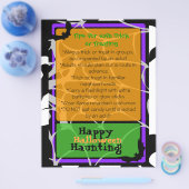 Halloween Flyer met veiligheidstips voor Trick ors (Enkel)
