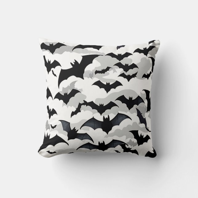 Halloween Flying Bats Kussen (Voorkant)