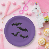 Halloween Flying Bats Papieren Bordje (Feest)