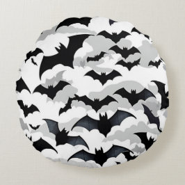 Halloween Flying Bats Rond Kussen