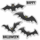 Halloween Flying Bats Sticker (Voorkant)