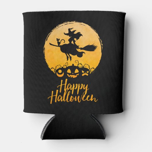 Halloween Flying Witch Blikjeskoeler (Voorkant)