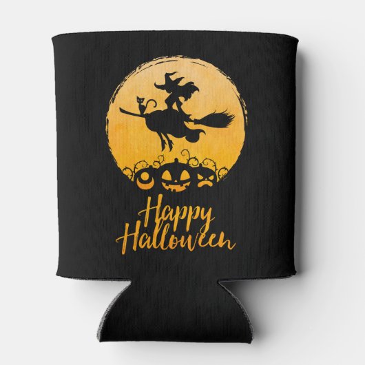 Halloween Flying Witch Blikjeskoeler (Achterkant)