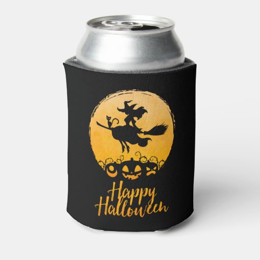 Halloween Flying Witch Blikjeskoeler (Blikje Achterkant)