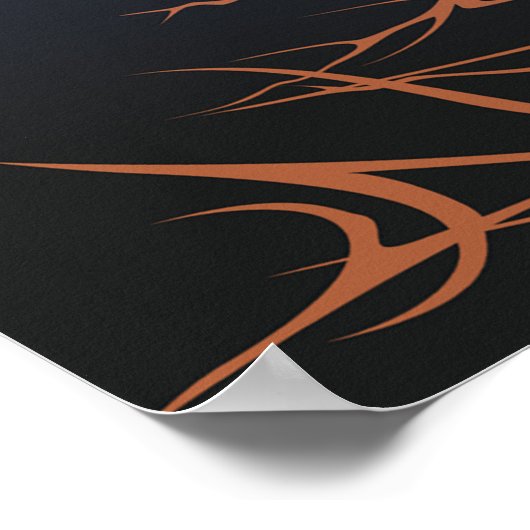 Halloween Flying Witch Broom Poster (Hoek)