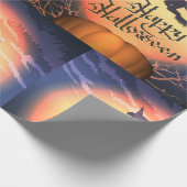 Halloween Flying Witch Cadeaupapier (Hoek)