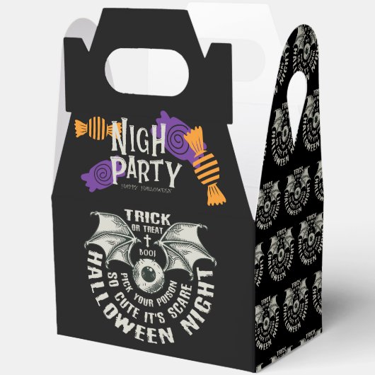 Halloween Flying Witch Party Snoep Box Bedankdoosjes (Open)