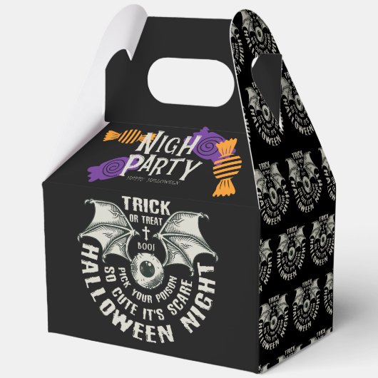 Halloween Flying Witch Party Snoep Box Bedankdoosjes (Achterkant)