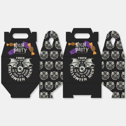 Halloween Flying Witch Party Snoep Box Bedankdoosjes (Ongevouwen)