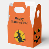Halloween Flying Witch Pumpkin Favoriete Box Bedankdoosjes (Geopend)