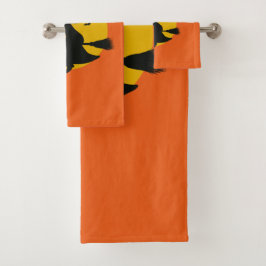 Halloween Flying Witch Towels Bad Handdoek