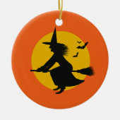 Halloween Flying Witch Tree Ornament (Voorkant)