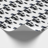 HALLOWEEN FLYING WITCHES wrapping paper Cadeaupapier (Hoek)