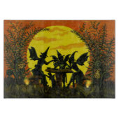 Halloween flyse glazen snijplaat snijplank (Voorkant)