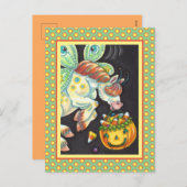 HALLOWEEN FLYSESKANDY CORN FEESTDAGENKAART (Voorkant / Achterkant)