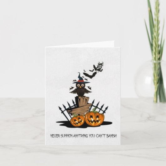 Halloween Folded Holiday Card Feestdagen Kaart (Voorkant)