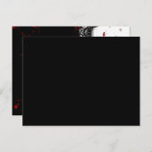 Halloween FOLDING Plaatskaart Bloedplaatjes Briefkaart (Voorkant / Achterkant)