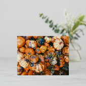 Halloween Folie Briefkaart Pompoenen Spooky Herfst (Staand Voorkant)