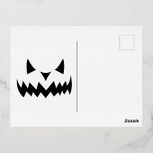Halloween Folie Feestdagen Briefkaart (Achterkant)
