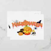 Halloween Folie Feestdagen Briefkaart (Voorkant / Achterkant)