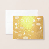 Halloween Folie Kaarten (Voorkant met envelop)