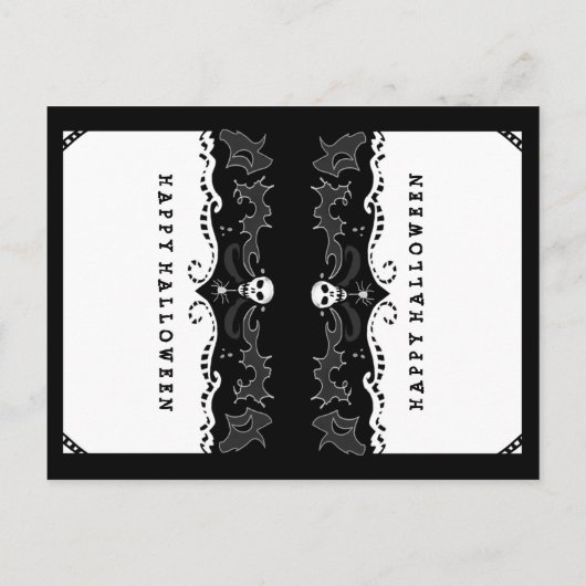 Halloween Food Drink BLANK Tent Kaart - SCHRIJVEN  (Achterkant)