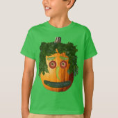 Halloween Food Pumpkin Face Kinder T-shirt (Voorkant)