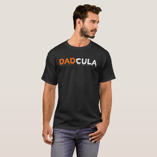 Halloween  For Dad Dracula Dadcula T-shirt (Voorkant volledig)