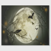 Halloween Forest, Bats, Landscape Cadeaupapier (Vlak)