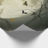 Halloween Forest, Bats, Landscape Cadeaupapier (Hoek)