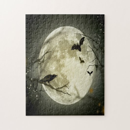 Halloween Forest, Bats, Landscape Legpuzzel (Verticaal)