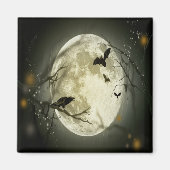 Halloween Forest, Bats, Landscape Magneet (Voorkant)