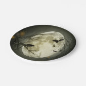 Halloween Forest, Bats, Landscape Papieren Bordje (Gekanteld)