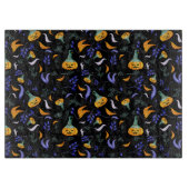 Halloween Forest Glass Cutting Board Snijplank (Voorkant)